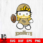 UCF Knights Hello Kitty NCAA 4 Svg Eps Dxf Png File, Digital Download, Instant Download