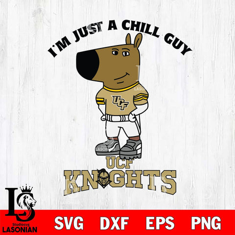 UCF Knights I'm Just A Chill Guy Football Svg Eps Dxf Png File,NCAA Svg Files,Chill Guy svg ,Digital Download ,Instant Download, Cricut File