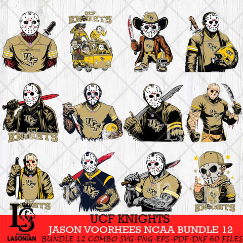 UCF Knights Jason Voorhees Horror Bundle 12 SVG Eps Dxf Png File, bundle NCAA svg, Digital Download, Instant Download