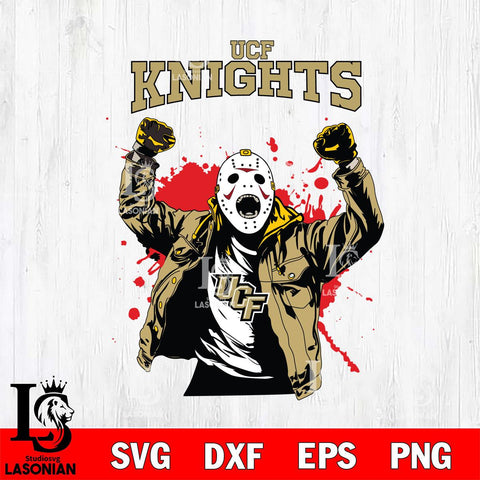 UCF Knights Jason Voorhees Horror Halloween 3 Svg Eps Dxf Png File, NCAA svg, Digital Download, Instant Download