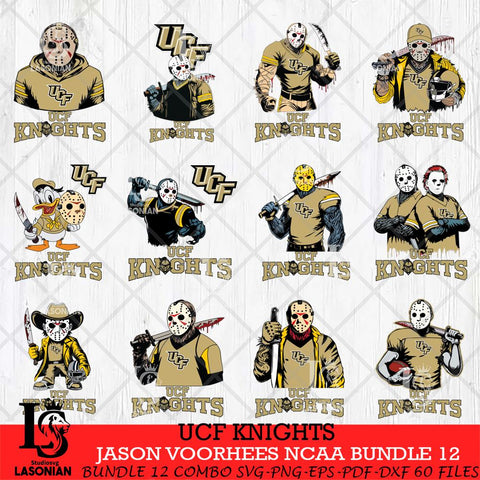 UCF Knights Jason Voorhees NCAA Bundle 12 SVG Svg Eps Dxf Png File, Digital Download