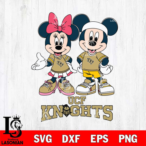 UCF Knights Mickey And Minnie Football Svg Eps Dxf Png File, NCAA svg , Digital Download , Instant Download, Cricut File