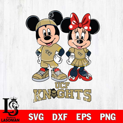 UCF Knights Mickey And Minnie Rugby Svg Eps Dxf Png File, NCAA svg , Digital Download , Instant Download, Cricut File