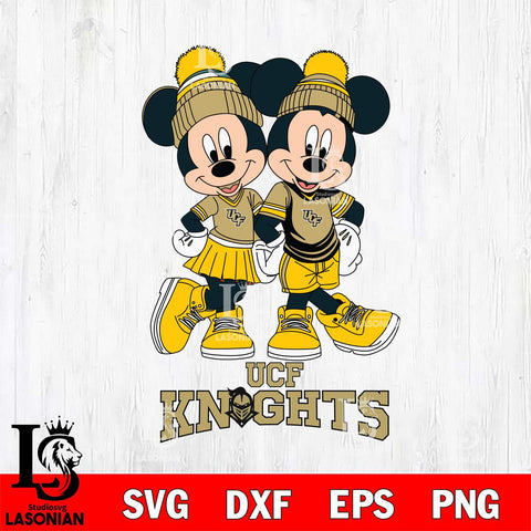 UCF Knights Mickey Minnie Valentine Football Svg Eps Dxf Png File, NCAA svg , Digital Download , Instant Download, Cricut File
