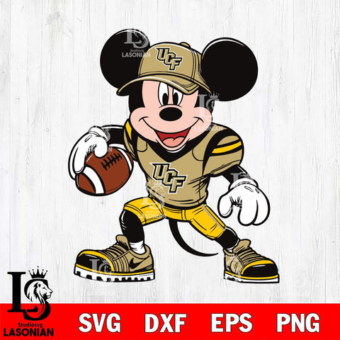 UCF Knights Mickey Mouse Svg Eps Dxf Png File, NCAA svg, Digital Download, Instant Download