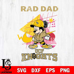 UCF Knights Mickey Mouse Rad Dad SVG DXF EPS PNG FILE, NCAA File Cut,Digital Download,Instant Download