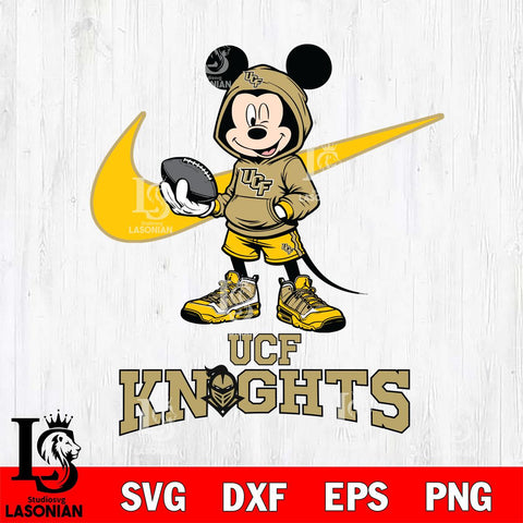 UCF Knights Mikey Mouse Disney NIKE, Svg Eps Dxf Png File, Digital Download