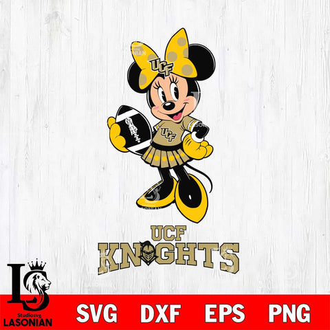 UCF Knights Minnie Mouse, Svg Eps Dxf Png File, Digital Download