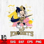 UCF Knights Minnie Mouse Dancing SVG DXF EPS PNG FILE, NCAA File Cut,Digital Download,Instant Download