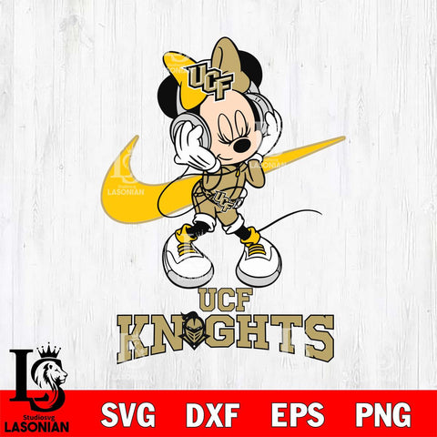 UCF Knights Minnie Mouse Dancing NIKE, Svg Eps Dxf Png File, Digital Download