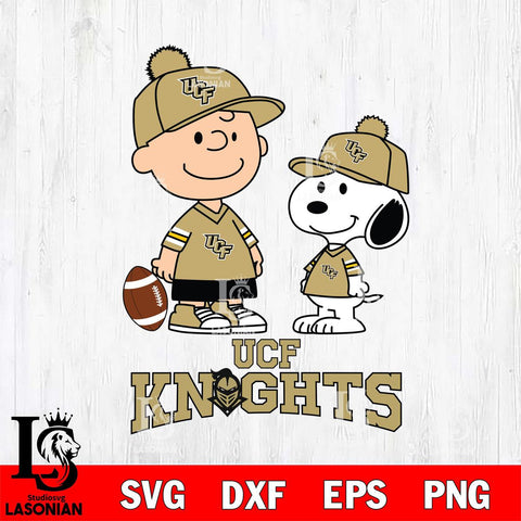 UCF Knights Peanuts Snoopy Friends Football SVG DXF EPS PNG FILE,Snoopy File Cut, NCAA Digital Download,Instant Download,Christmas Silhouette