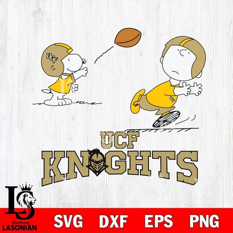 UCF Knights Peanuts play football SVG DXF EPS PNG FILE,Snoopy File Cut, NCAA Digital Download,Instant Download,Christmas Silhouette