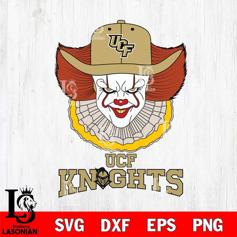 UCF Knights Pennywise Horror Sport 12 Svg Eps Dxf Png File, Digital Download
