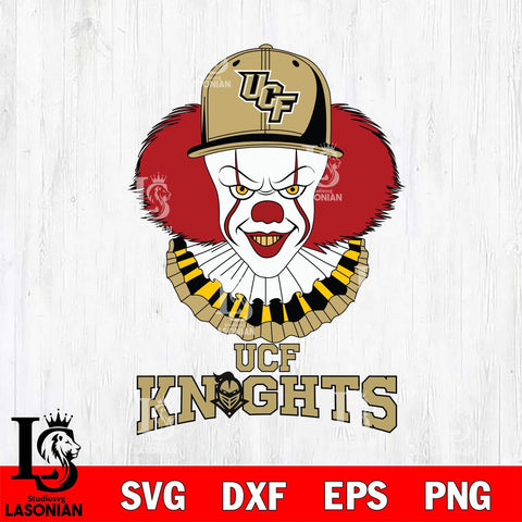 UCF Knights Pennywise Horror Sport 4 Svg Eps Dxf Png File, Digital Download
