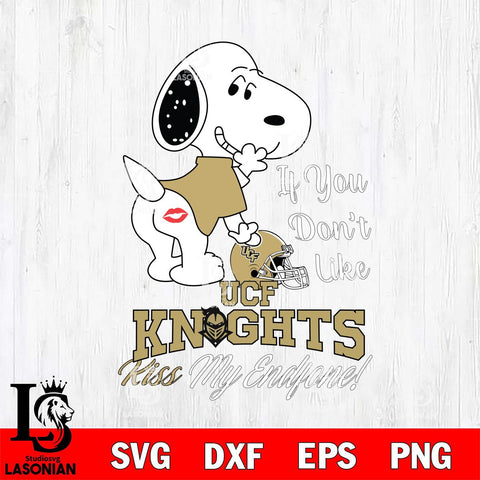UCF Knights Snoopy If you dont like kiss SVG DXF EPS PNG FILE,Snoopy File Cut, NCAA Digital Download,Instant Download,Christmas Silhouette