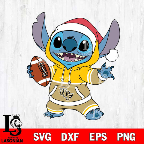 UCF Knights Stitch Football Christmas File Cut, NCAA SVG DXF EPS PNG FILE, Digital Download , Criucut , Silhouette
