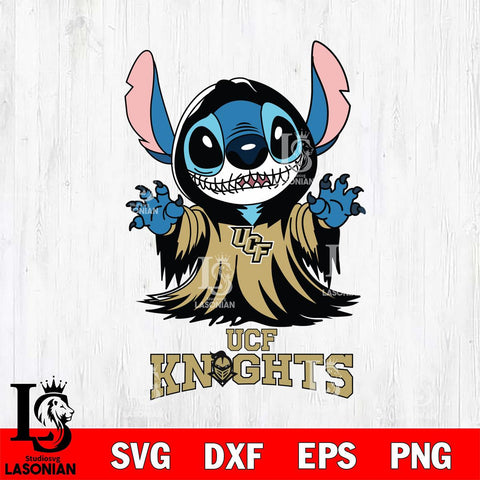 UCF Knights Stitch Ghost Svg Eps Dxf Png File, NCAA svg, Digital Download, Instant Download