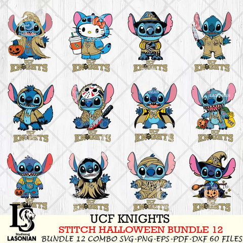 UCF Knights Stitch Horror Bundle 12 SVG Svg Eps Dxf Png File, NCAA svg, Digital Download, Instant Download