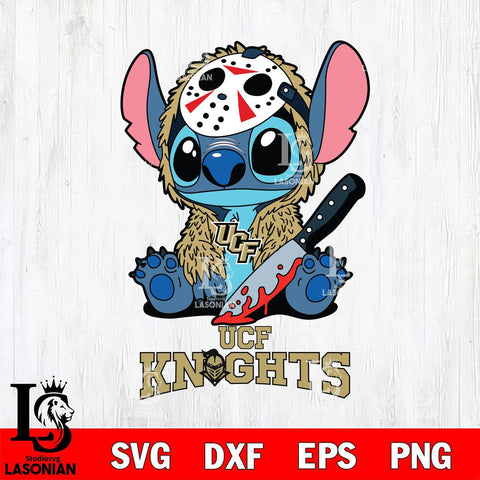 UCF Knights Stitch Jason Voorhees Svg Eps Dxf Png File, NCAA svg, Digital Download, Instant Download