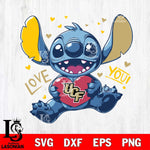 UCF Knights Stitch Love Svg Eps Dxf Png File, NCAA svg, Digital Download, Instant Download