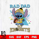 UCF Knights Stitch Rad Dad SVG DXF EPS PNG FILE, NCAA File Cut,Digital Download,Instant Download
