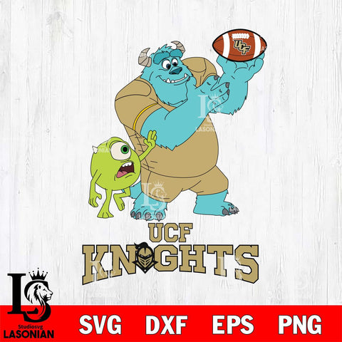 UCF Knights Sully & Mike Football Cricut,Christmas SVG DXF EPS PNG FILE, NCAA Digital Download,Instant Download, Silhouette