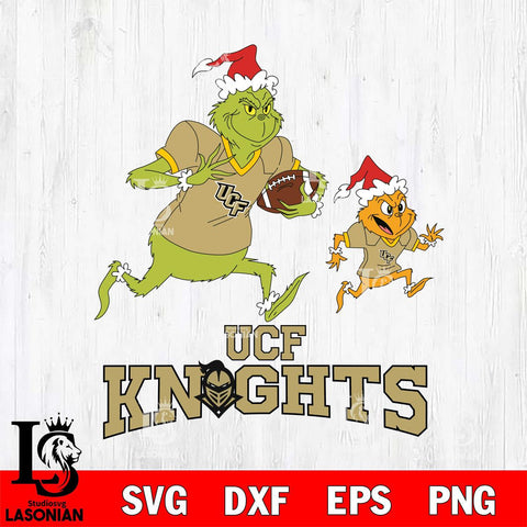 UCF Knights The Grinch & Max Football Cricut,Christmas SVG DXF EPS PNG FILE, NCAA Digital Download,Instant Download, Silhouette