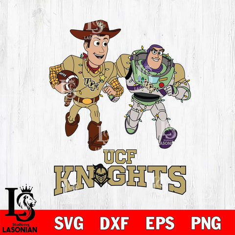 UCF Knights Woody & Buzz Lightyear Football Cricut,Christmas SVG DXF EPS PNG FILE, NCAA Digital Download,Instant Download, Silhouette