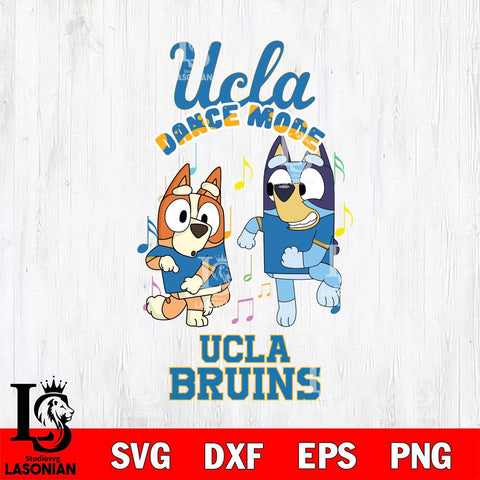 UCLA Bruins Bluey Bingo Dance Mode Svg Eps Dxf Png File, NCAA svg, Digital Download, Instant Download