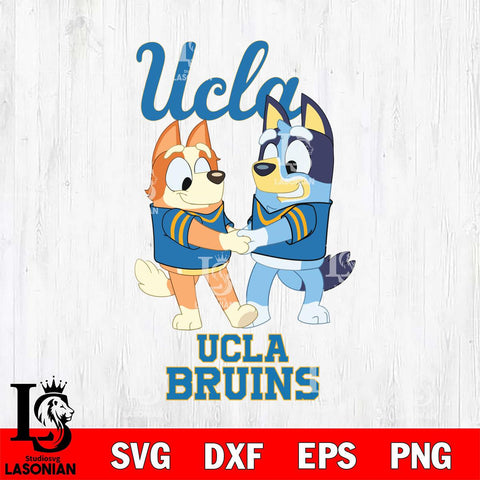 UCLA Bruins Bluey Chilli Dance Svg Eps Dxf Png File, Digital Download, Instant Download