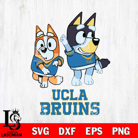 UCLA Bruins Bluey Chilli Mode Dance Svg Eps Dxf Png File, Digital Download, Instant Download