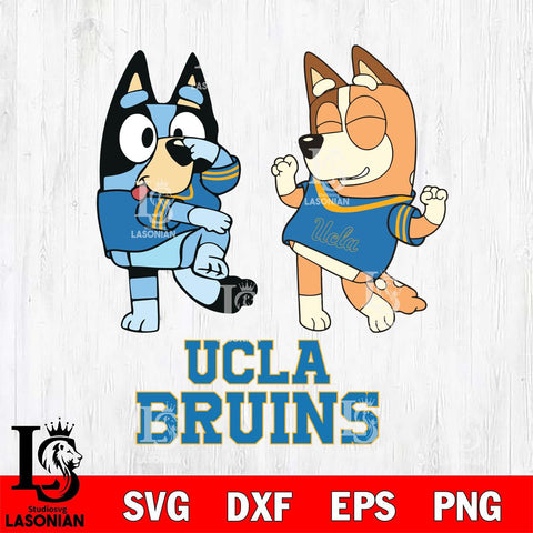 UCLA Bruins Bluey Chilli Sport Svg Eps Dxf Png File, Digital Download, Instant Download