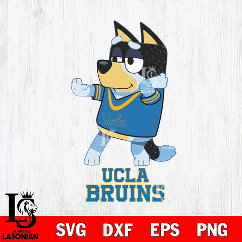UCLA Bruins Bluey Dad Dance Svg Eps Dxf Png File, Digital Download, Instant Download