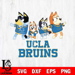 UCLA Bruins Bluey Mode Dance Squats Svg Eps Dxf Png File, Digital Download, Instant Download