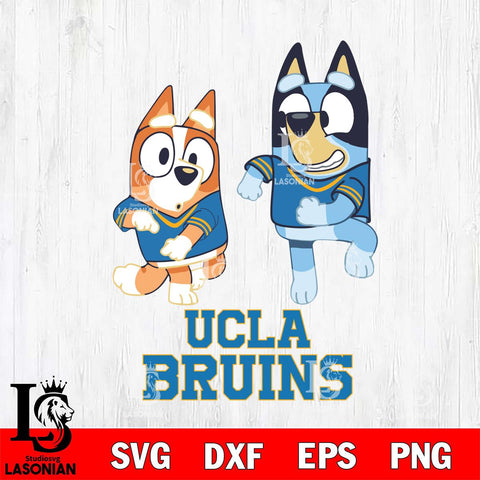 UCLA Bruins Bluey with Chilli Dance Svg Eps Dxf Png File, Digital Download, Instant Download