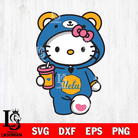 UCLA Bruins Cute Hello Kitty Svg Eps Dxf Png File, Digital Download, Instant Download