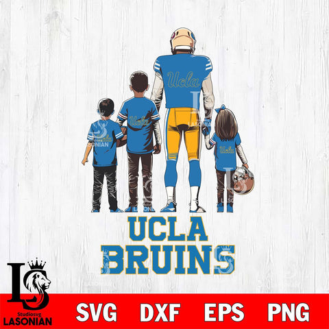 UCLA Bruins Father Football SVG DXF EPS PNG FILE,NCAA SVG, Father day Digital Download,Instant Download, Silhouette