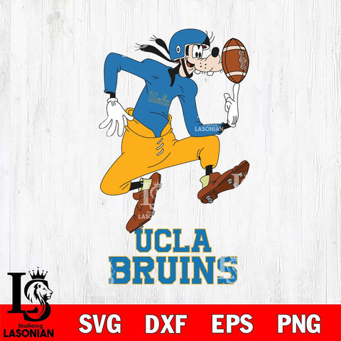 UCLA Bruins Goofy Circus Football SVG DXF EPS PNG FILE,NCAA svg ,Football Digital Download,Instant Download, Silhouette