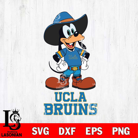 UCLA Bruins Goofy Cowboy Sport SVG DXF EPS PNG FILE,NCAA svg ,Football Digital Download,Instant Download, Silhouette