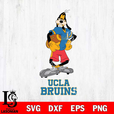 UCLA Bruins Goofy Player SVG DXF EPS PNG FILE,NCAA svg ,Football Digital Download,Instant Download, Silhouette