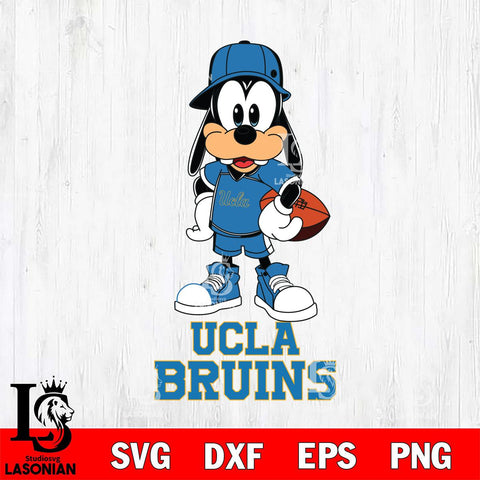 UCLA Bruins Goofy rugby SVG DXF EPS PNG FILE,NCAA svg ,Football Digital Download,Instant Download, Silhouette