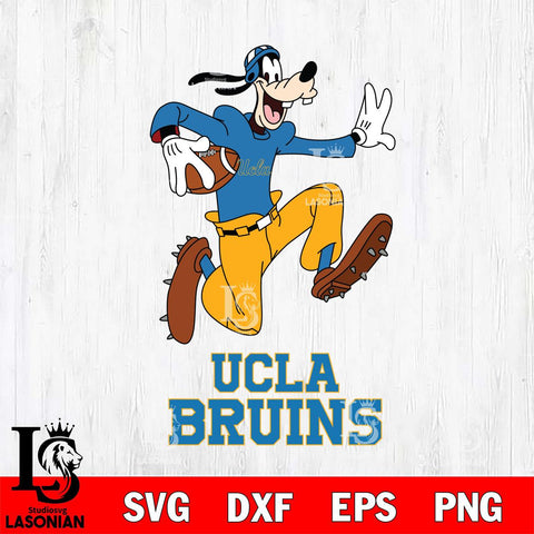 UCLA Bruins Goofy rugby Sport SVG DXF EPS PNG FILE,NCAA svg ,Football Digital Download,Instant Download, Silhouette