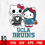 UCLA Bruins Hello Kitty Horror 11 Svg Eps Dxf Png File, Digital Download