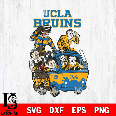UCLA Bruins Jason Voorhees Horror 10 Svg Eps Dxf Png File, NCAA svg, Digital Download, Instant Download