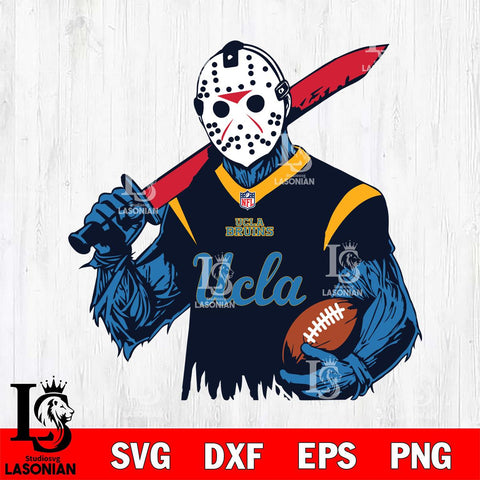 UCLA Bruins Jason Voorhees Horror 11 Svg Eps Dxf Png File, NCAA svg, Digital Download, Instant Download
