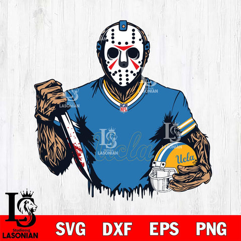 UCLA Bruins Jason Voorhees Horror 5 Svg Eps Dxf Png File, NCAA svg, Digital Download, Instant Download