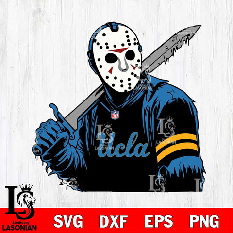 UCLA Bruins Jason Voorhees Horror 7 Svg Eps Dxf Png File, NCAA svg, Digital Download, Instant Download