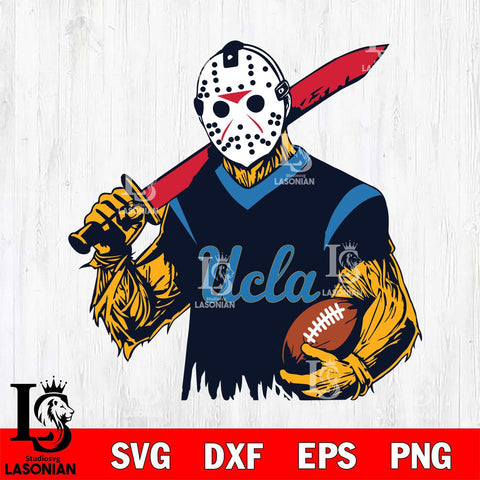 UCLA Bruins Jason Voorhees Horror Halloween 2 Svg Eps Dxf Png File, NCAA svg, Digital Download, Instant Download