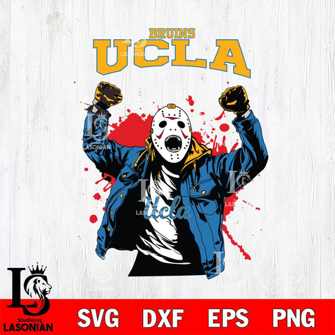 UCLA Bruins Jason Voorhees Horror Halloween 3 Svg Eps Dxf Png File, NCAA svg, Digital Download, Instant Download