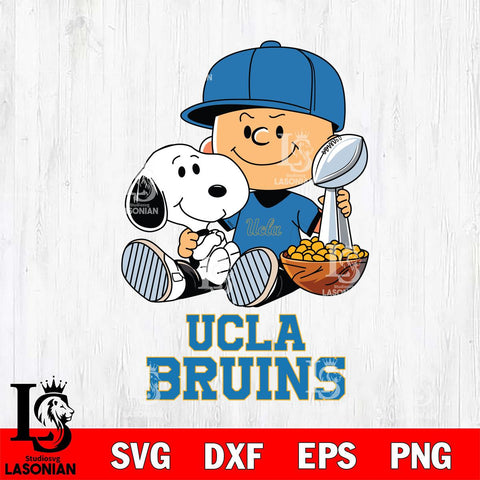 UCLA Bruins Peanuts Snoopy Champion football SVG DXF EPS PNG FILE,Snoopy File Cut, NCAA Digital Download,Instant Download,Christmas Silhouette